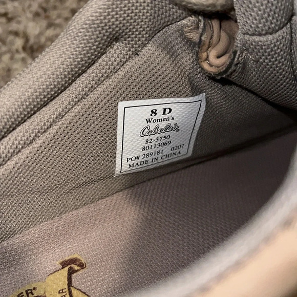 Cabelas Women’s Dry Plus Lace Up Tan Shoes - Picture 8 of 10